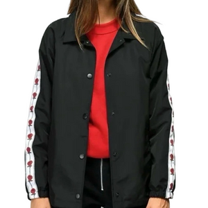 Empyre Leona Black Jacket with Rose Sleeve Size M